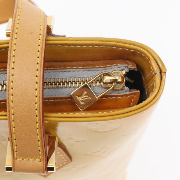 LOUIS VUITTON Monogram Vernis Houston Hand Bag Gris M91053 LV Auth 155015