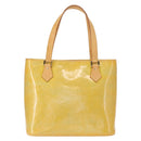 LOUIS VUITTON Monogram Vernis Houston Hand Bag Gris M91053 LV Auth 155015-2