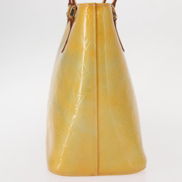 LOUIS VUITTON Monogram Vernis Houston Hand Bag Gris M91053 LV Auth 155015