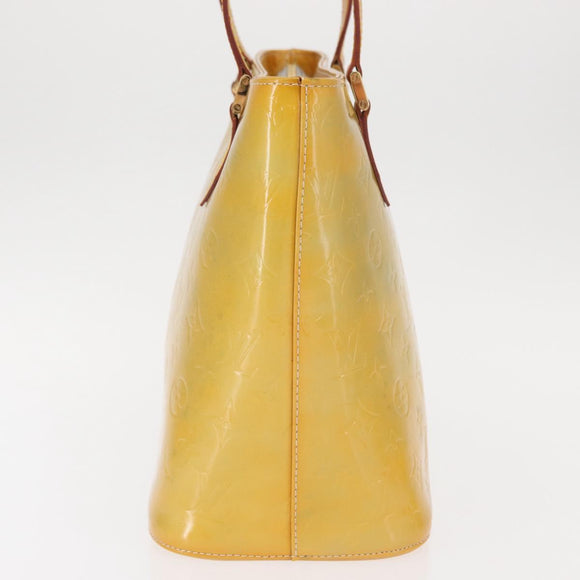 LOUIS VUITTON Monogram Vernis Houston Hand Bag Gris M91053 LV Auth 155015