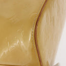 LOUIS VUITTON Monogram Vernis Houston Hand Bag Beige M91004 LV Auth 155016-15