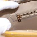 LOUIS VUITTON Monogram Vernis Houston Hand Bag Beige M91004 LV Auth 155016-24