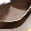 LOUIS VUITTON Monogram Vernis Houston Hand Bag Beige M91004 LV Auth 155016-25