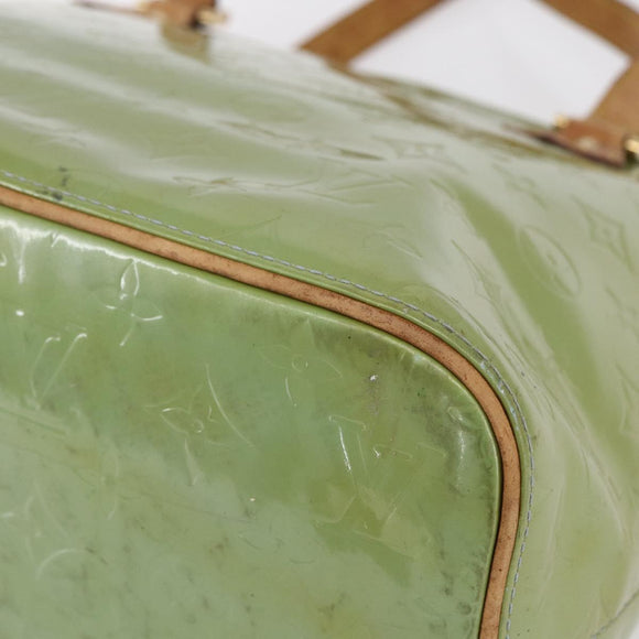 LOUIS VUITTON Monogram Vernis Houston Hand Bag Baby Blue M91005 LV Auth 155017