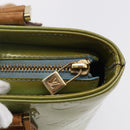 LOUIS VUITTON Monogram Vernis Houston Hand Bag Baby Blue M91005 LV Auth 155017-14