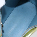 LOUIS VUITTON Monogram Vernis Houston Hand Bag Baby Blue M91005 LV Auth 155017-17