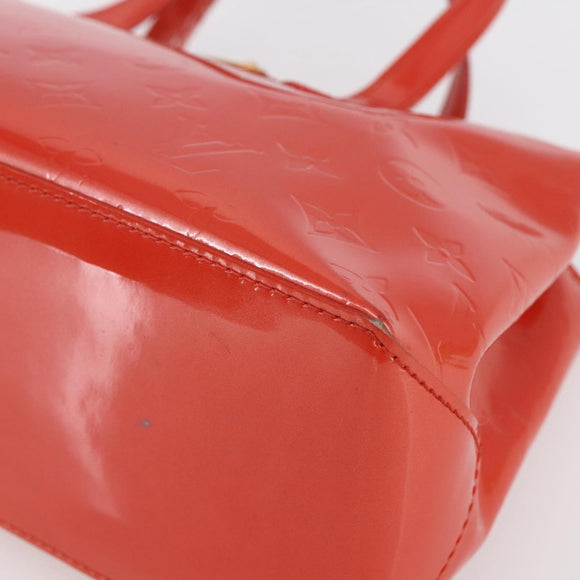 LOUIS VUITTON Vernis Bluebird Wilshire PM Tasche Orenge Sunset M93644 Auth 155019