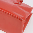 LOUIS VUITTON Vernis Bluebird Wilshire PM Bag Orenge Sunset M93644 Auth 155019-15