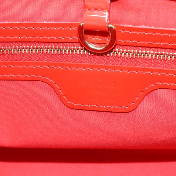 LOUIS VUITTON Vernis Bluebird Wilshire PM Tasche Orenge Sunset M93644 Auth 155019