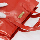 LOUIS VUITTON Vernis Bluebird Wilshire PM Bag Orenge Sunset M93644 Auth 155019-6