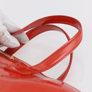 LOUIS VUITTON Vernis Bluebird Wilshire PM Bag Orenge Sunset M93644 Auth 155019-8