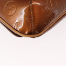 LOUIS VUITTON Monogram Vernis Thompson Street Bag Bronze M91124 LV Auth 155020-17