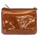 LOUIS VUITTON Monogram Vernis Thompson Street Bag Bronze M91124 LV Auth 155020-13