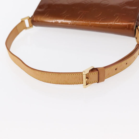 LOUIS VUITTON Monogram Vernis Thompson Street Bag Bronze M91124 LV Auth 155020