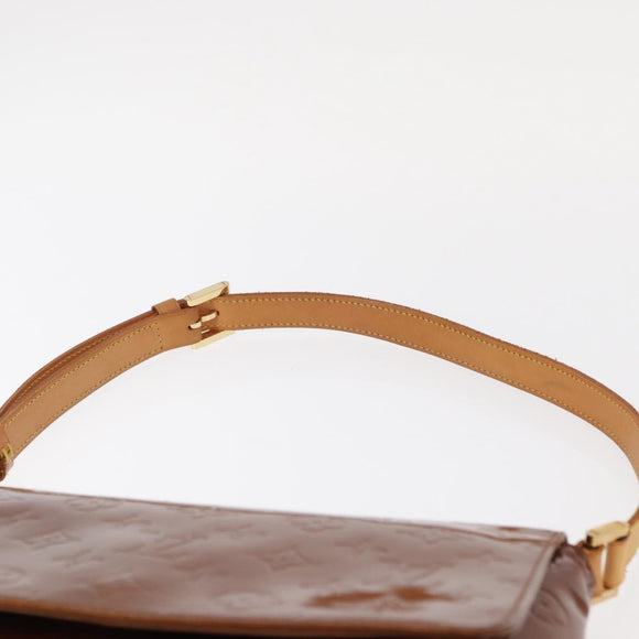 LOUIS VUITTON Monogram Vernis Thompson Street Bag Bronze M91124 LV Auth 155020