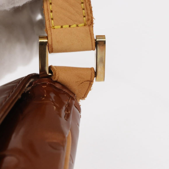 LOUIS VUITTON Monogram Vernis Thompson Street Bag Bronze M91124 LV Auth 155020