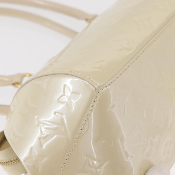 LOUIS VUITTON Vernis Sherwood PM Hand Bag Broncorail M91491 LV Auth 155021