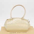 LOUIS VUITTON Vernis Sherwood PM Hand Bag Broncorail M91491 LV Auth 155021-12