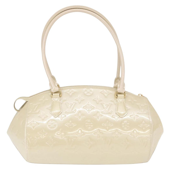 LOUIS VUITTON Vernis Sherwood PM Hand Bag Broncorail M91491 LV Auth 155021