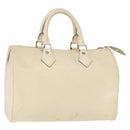 LOUIS VUITTON Epi Speedy 25 Hand Bag White Yvoire M5923J LV Auth 155022-1