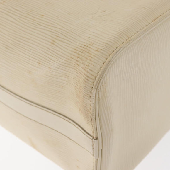 LOUIS VUITTON Epi Speedy 25 Hand Bag White Yvoire M5923J LV Auth 155022