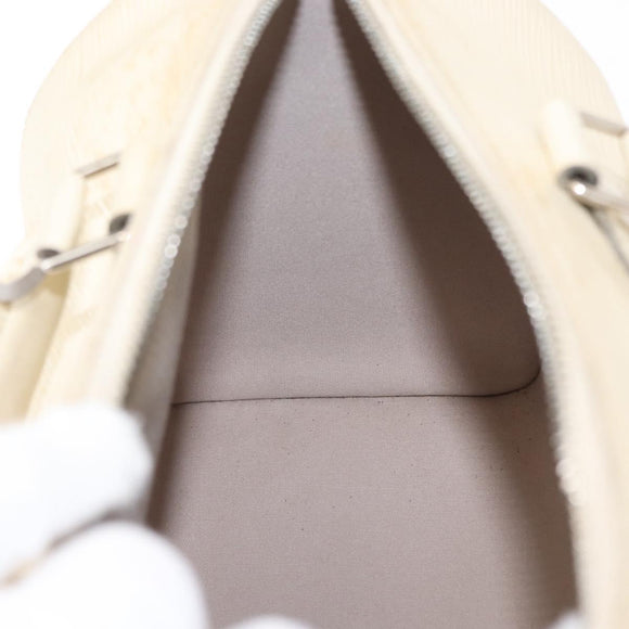 LOUIS VUITTON Epi Speedy 25 Hand Bag White Yvoire M5923J LV Auth 155022