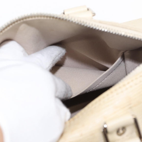 LOUIS VUITTON Epi Speedy 25 Hand Bag White Yvoire M5923J LV Auth 155022