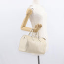 LOUIS VUITTON Epi Speedy 25 Hand Bag White Yvoire M5923J LV Auth 155022-22