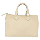 LOUIS VUITTON Epi Speedy 25 Hand Bag White Yvoire M5923J LV Auth 155022-2