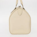 LOUIS VUITTON Epi Speedy 25 Hand Bag White Yvoire M5923J LV Auth 155022-3