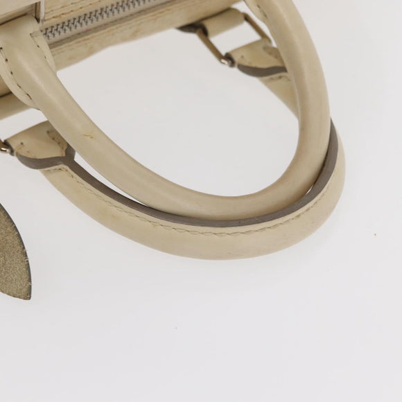 LOUIS VUITTON Epi Speedy 25 Hand Bag White Yvoire M5923J LV Auth 155022