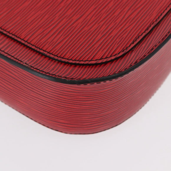 LOUIS VUITTON Epi Saint Cloud GM Shoulder Bag Red M52197 LV Auth 155024