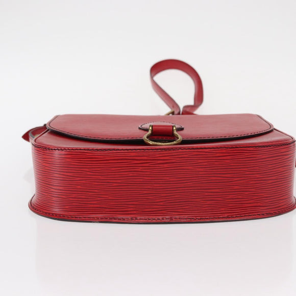 LOUIS VUITTON Epi Saint Cloud GM Shoulder Bag Red M52197 LV Auth 155024