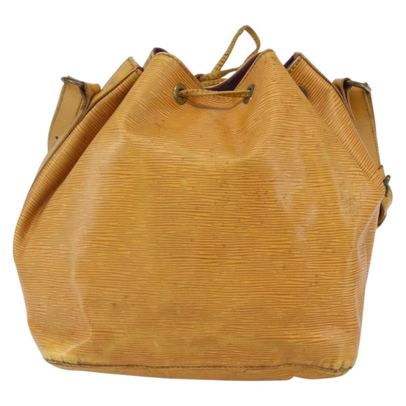 LOUIS VUITTON Epi Petit Noe Shoulder Bag Yellow M44109 LV Auth 155027