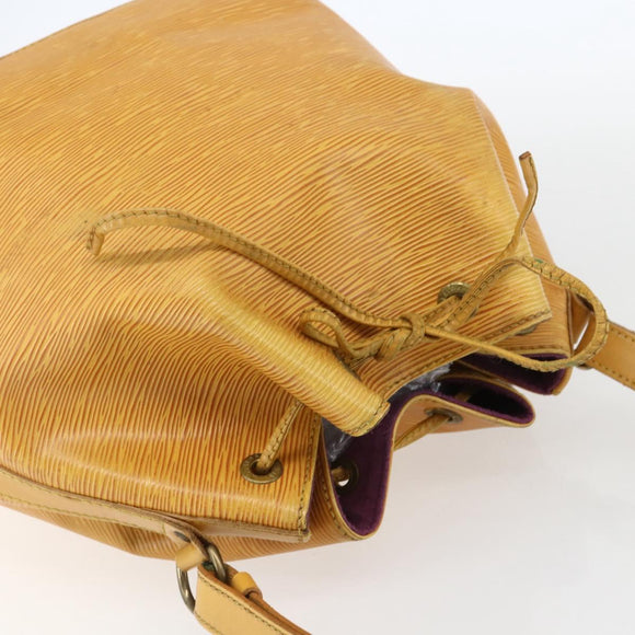 LOUIS VUITTON Epi Petit Noe Shoulder Bag Yellow M44109 LV Auth 155027