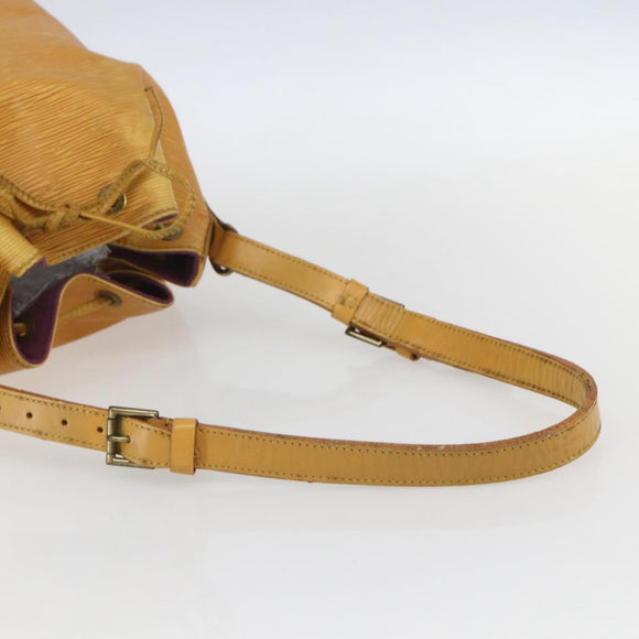 LOUIS VUITTON Epi Petit Noe Shoulder Bag Yellow M44109 LV Auth 155027