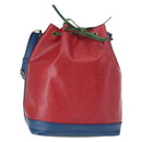 LOUIS VUITTON Epi Tricolor Noe Shoulder Bag Blue Red Green M44082 LV Auth 155028-1