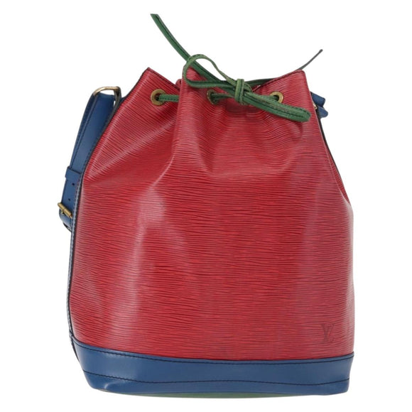 LOUIS VUITTON Epi Tricolor Noe Shoulder Bag Blue Red Green M44082 LV Auth 155028
