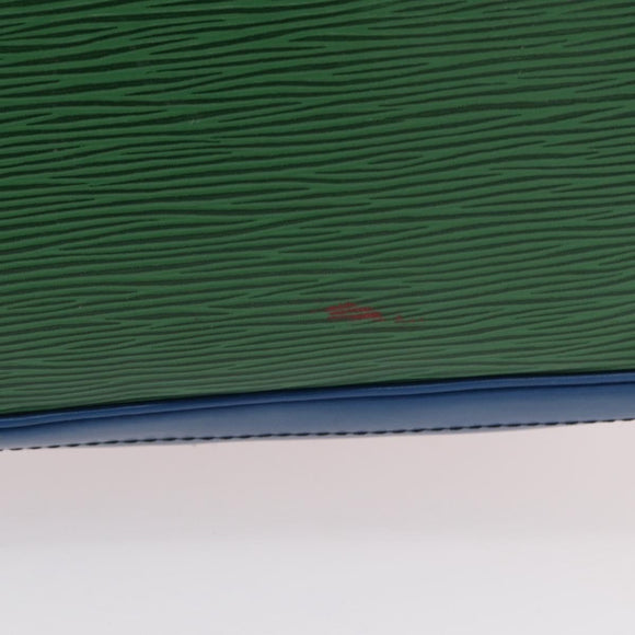 LOUIS VUITTON Epi Tricolor Noe Shoulder Bag Blue Red Green M44082 LV Auth 155028