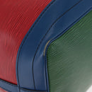 LOUIS VUITTON Epi Tricolor Noe Shoulder Bag Blue Red Green M44082 LV Auth 155028-11