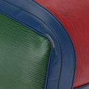 LOUIS VUITTON Epi Tricolor Noe Shoulder Bag Blue Red Green M44082 LV Auth 155028-12