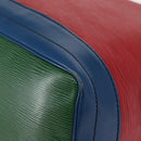 LOUIS VUITTON Epi Tricolor Noe Shoulder Bag Blue Red Green M44082 LV Auth 155028-14