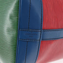LOUIS VUITTON Epi Tricolor Noe Shoulder Bag Blue Red Green M44082 LV Auth 155028-15