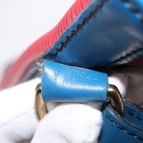 LOUIS VUITTON Epi Tricolor Noe Shoulder Bag Blue Red Green M44082 LV Auth 155028