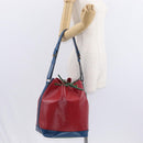 LOUIS VUITTON Epi Tricolor Noe Shoulder Bag Blue Red Green M44082 LV Auth 155028-23