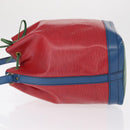 LOUIS VUITTON Epi Tricolor Noe Shoulder Bag Blue Red Green M44082 LV Auth 155028-5
