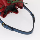 LOUIS VUITTON Epi Tricolor Noe Shoulder Bag Blue Red Green M44082 LV Auth 155028-7