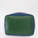 LOUIS VUITTON Epi Tricolor Noe Shoulder Bag Blue Red Green M44082 LV Auth 155028-9