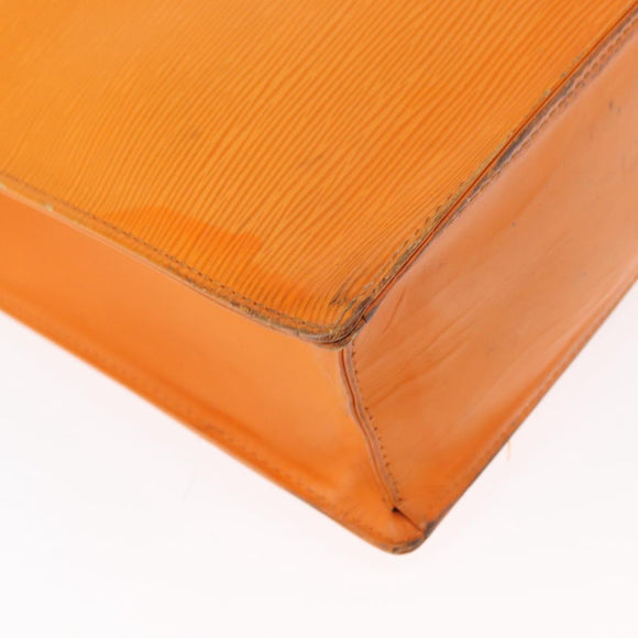 LOUIS VUITTON Epi Sac Plat Hand Bag Orange Mandarin M5274H LV Auth 155029