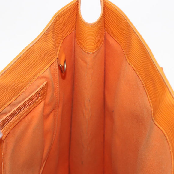 LOUIS VUITTON Epi Sac Plat Hand Bag Orange Mandarin M5274H LV Auth 155029